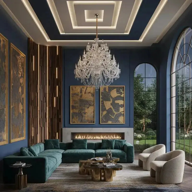 Villa Foyer Extra Large Crystal Chandelier — close-up design detail 3