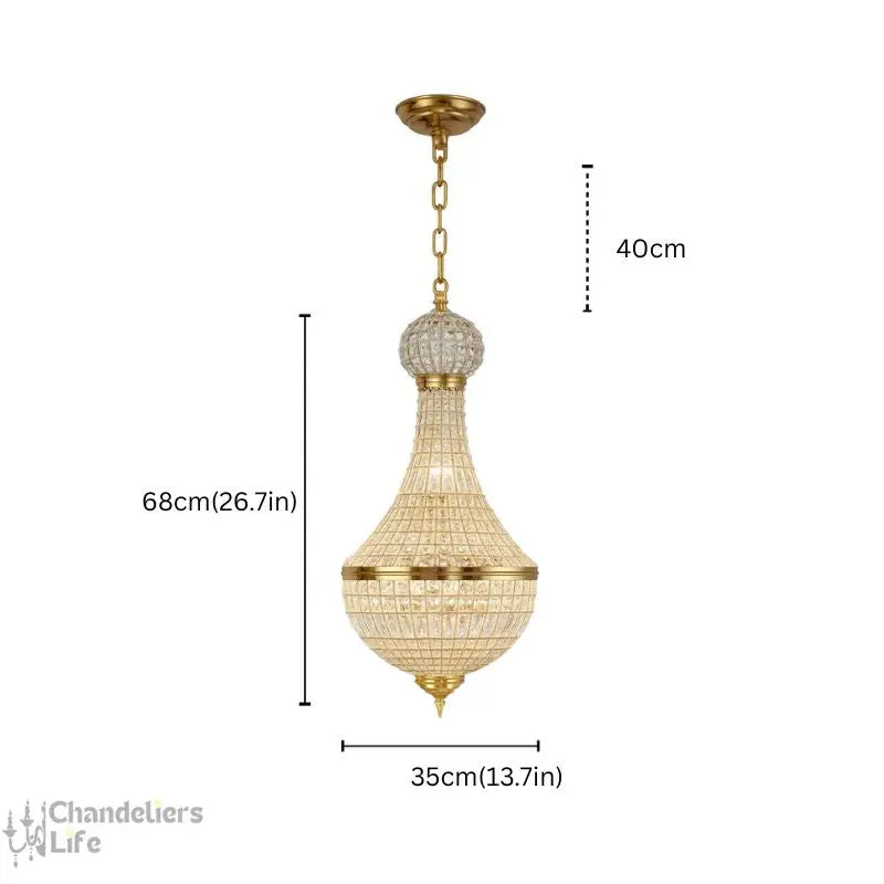 British Style Crystal Vintage Chandelier — alternate product view 4