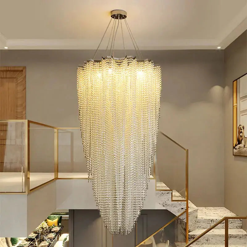 Luxury High Ceiling Modern Crystal Chandelier — product view