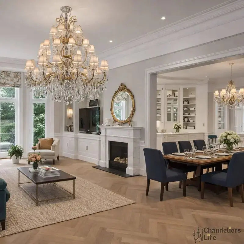 Banquet Hall Hallway Hotel Chandeliers — alternate product view 3