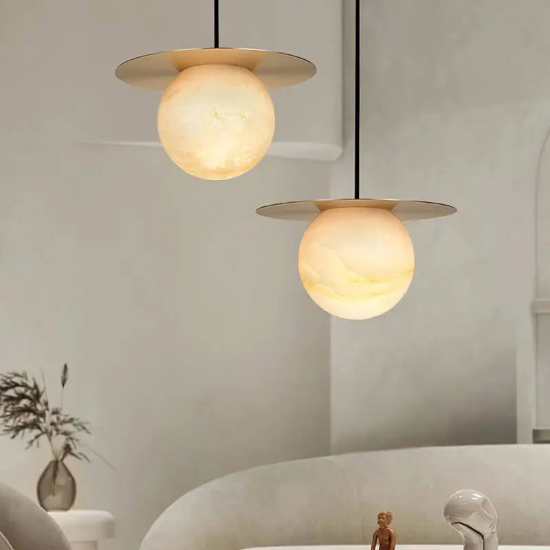 Nordic Style Alabaster Pendant Light — alternate product view 4