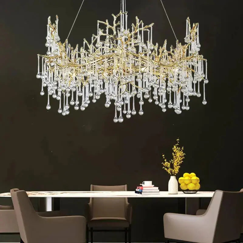 Luxury Crystal Led Tree Branch Chandelier — alternate product view 4