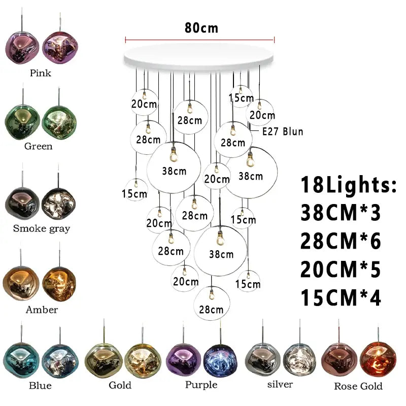 Nordic Lava Foyer Lighting — alternate product view 21