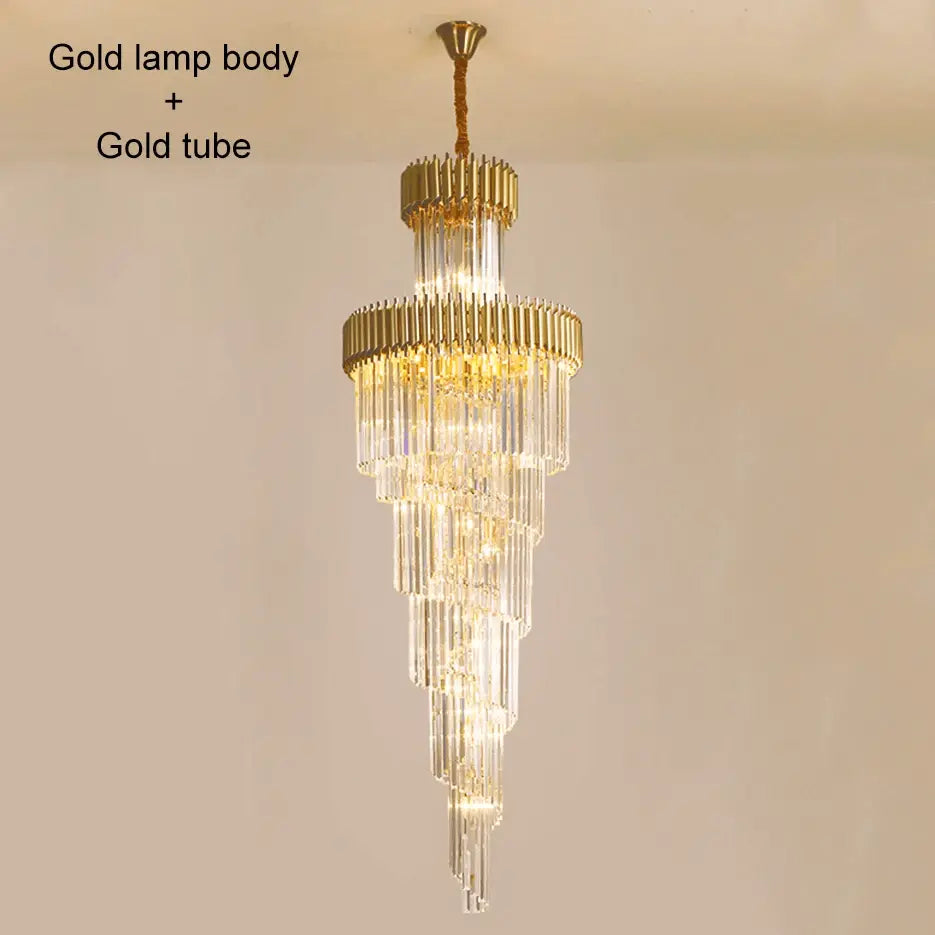 Long Black Crystal Loft Chandelier — alternate product view 16