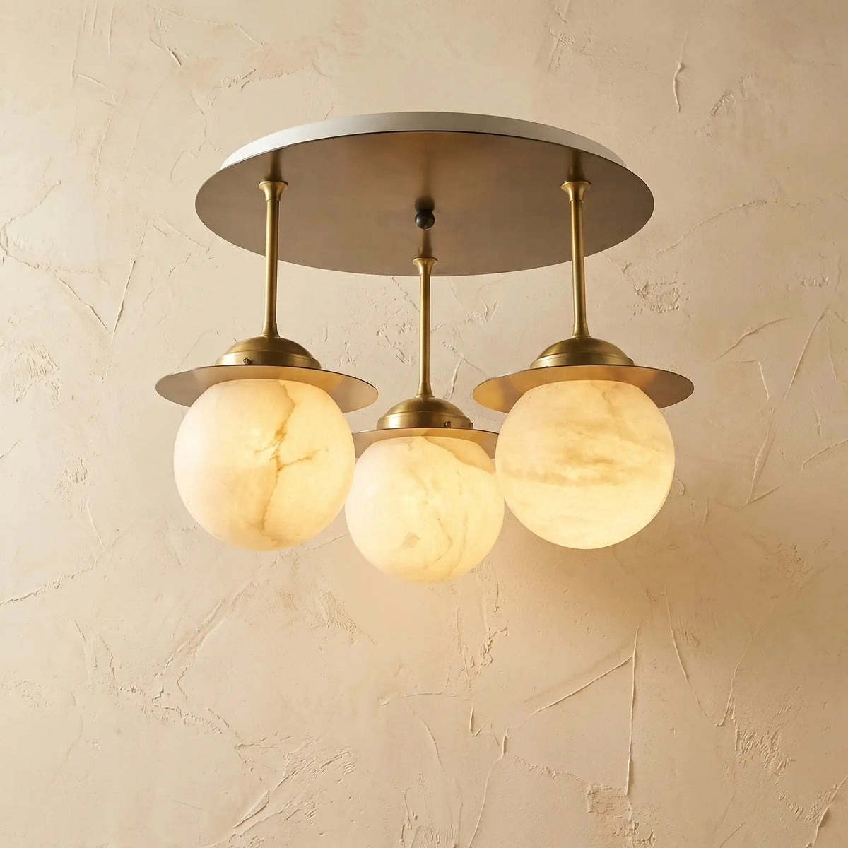 Saturn Alabaster Ceiling Fixture — product view