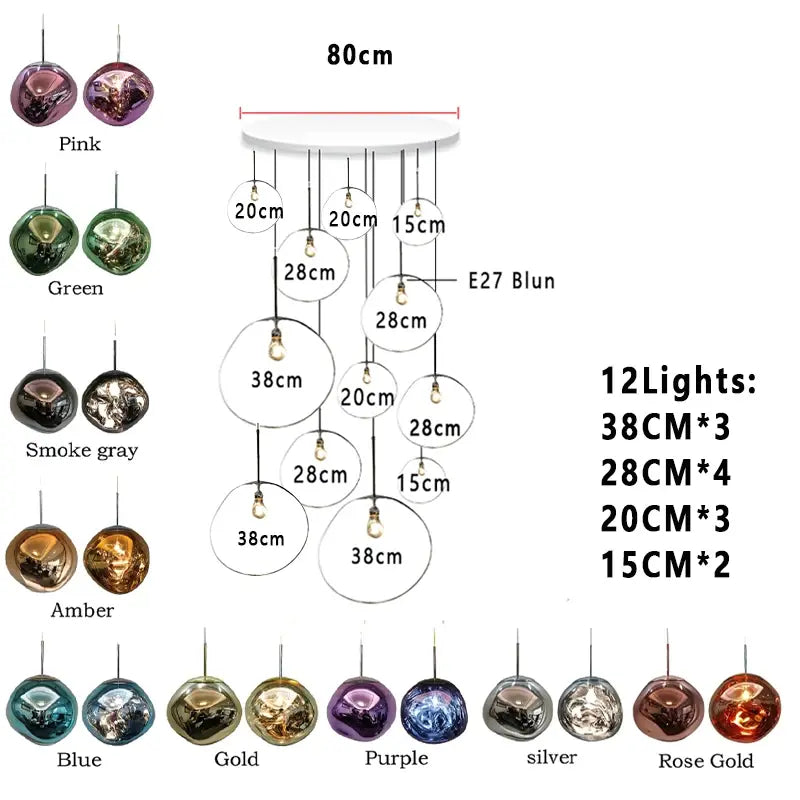 Nordic Lava Foyer Lighting — alternate product view 19