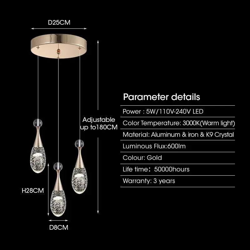 Modern Art LED Pendant Light — close-up design detail