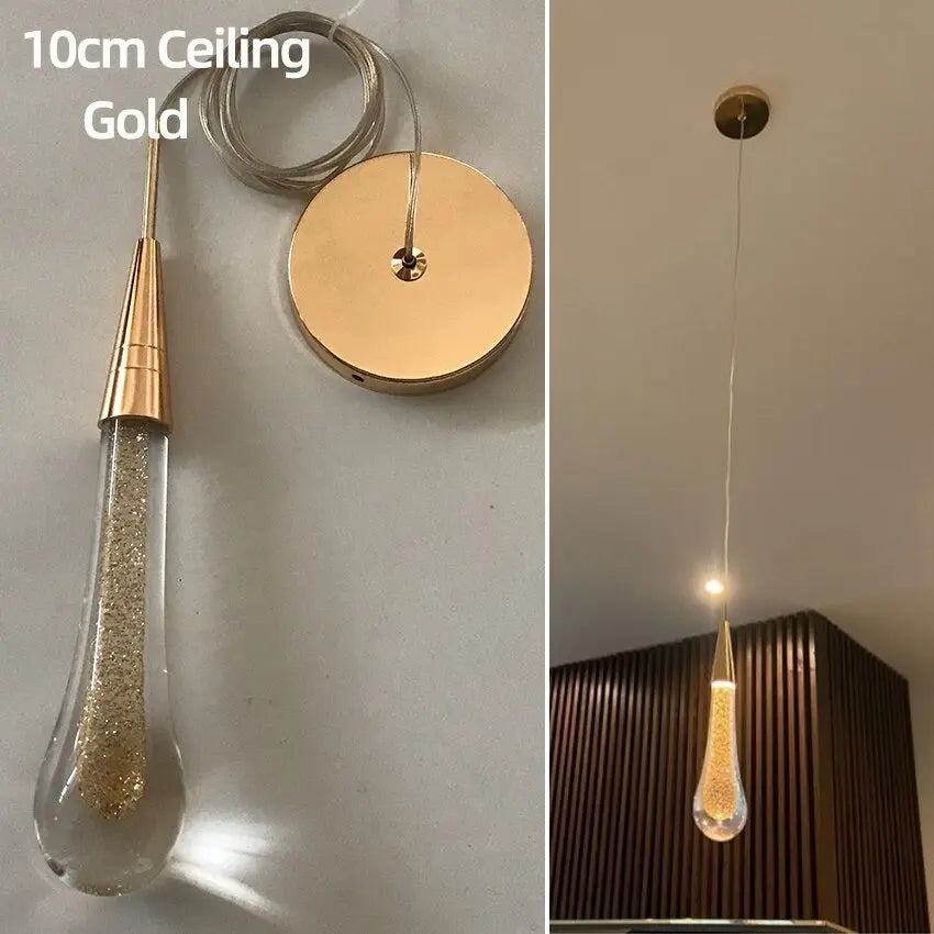 Waterdrop Crystal Lamp — close-up design detail