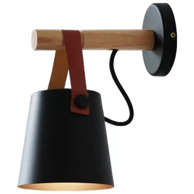 Nordic Wooden Wall Lamp — product view