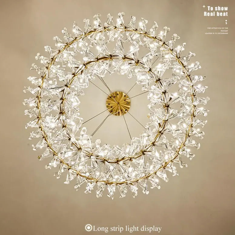 New Luxury Crystal Flower Chandelier — alternate product view 8