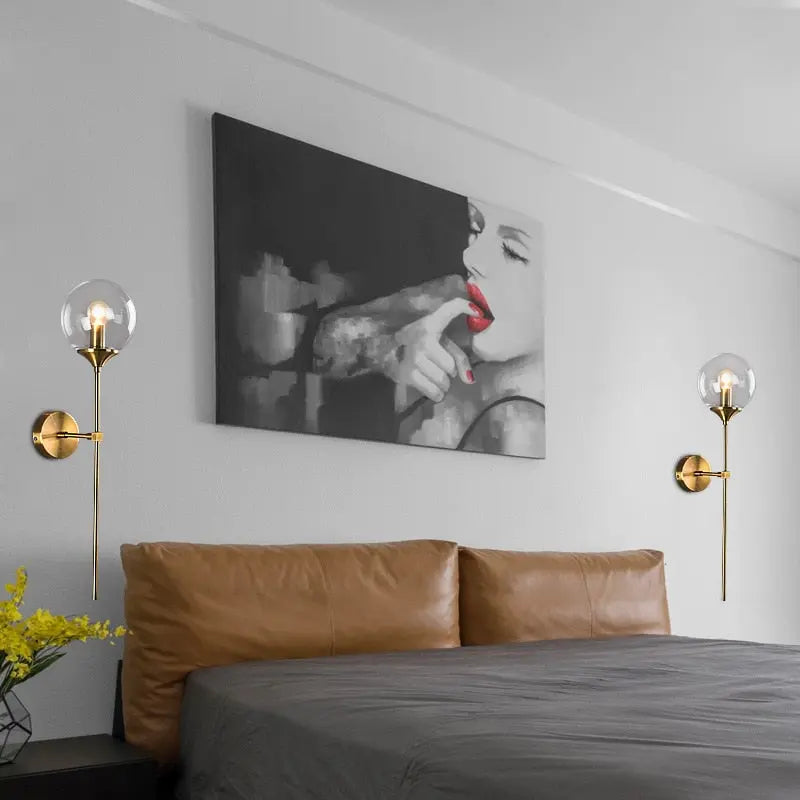 Modern Golden Sconces Round Wall Lamp — alternate product view 9