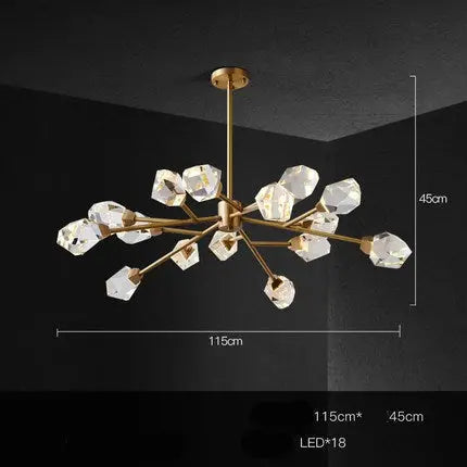 Cooper Luxury Crystal Modern Chandelier — alternate product view 6