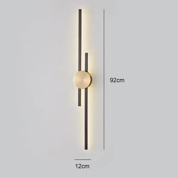 Luxury Minimalist Creative Copper Wall Lights — alternate product view 9