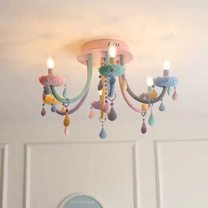 Modern Colorful Ceiling Chandelier For Kids — alternate product view 1
