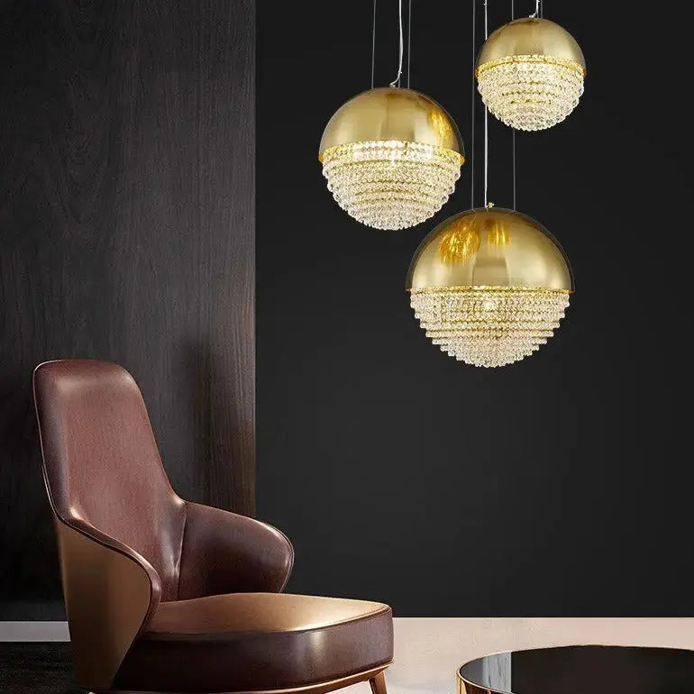 Gold Iron Luxury Retro Living Room Fashion Chandelier — alternate product view 2