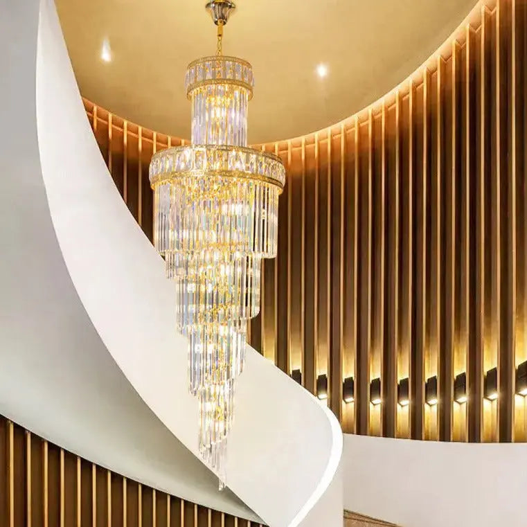 Loft Stair Rotating Long Chandelier — alternate product view 5