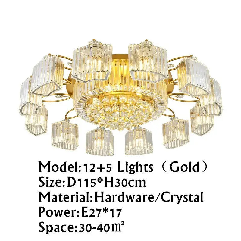Modern Ceiling Circle Chandelier — alternate product view 6