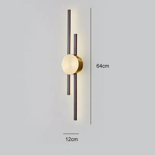 Luxury Minimalist Creative Copper Wall Lights — alternate product view 11