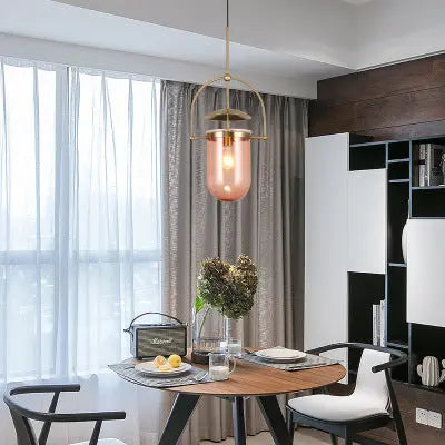 Loft Japanese Style Round Tube Chandeliers — alternate product view 1