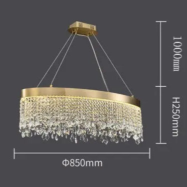 Luxury Crystal Hanging Light Round Chandelier — alternate product view 14