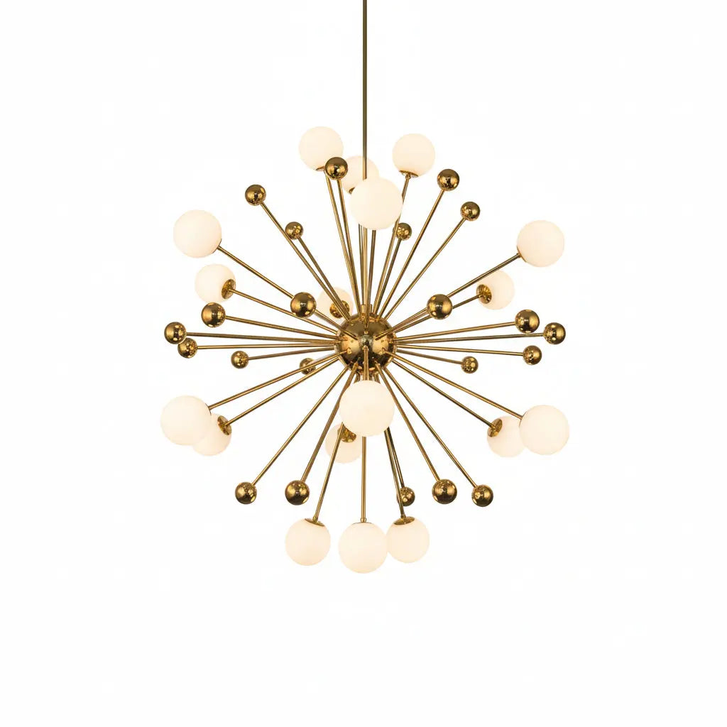 Modern Sputnik Glass Ball Chandelier — alternate product view 1
