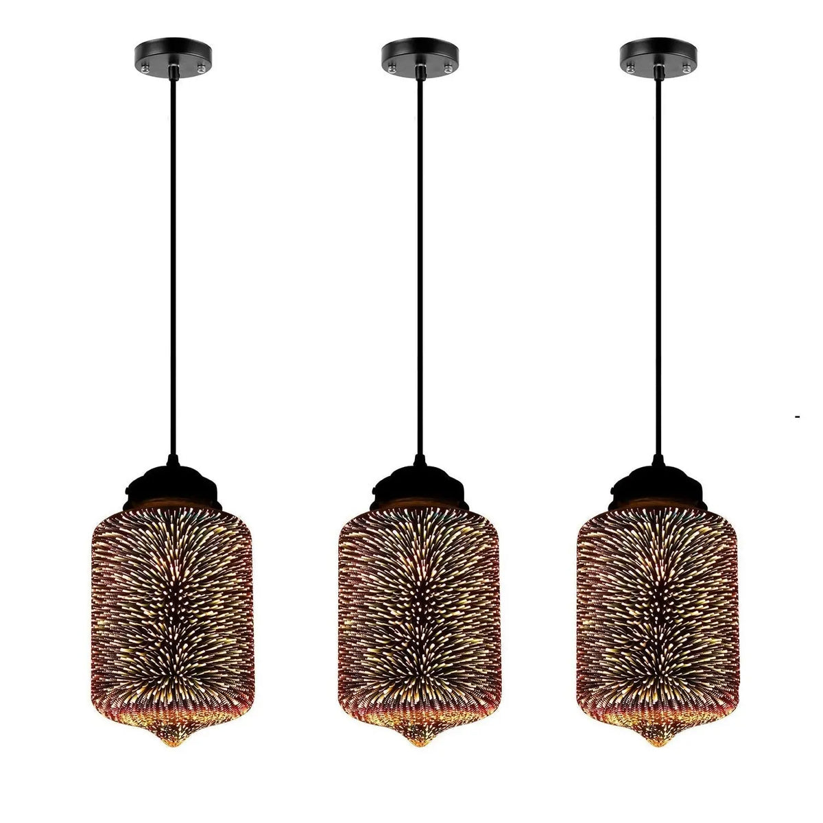 Modern 3D Colorful Pendant Lamp - C — product view