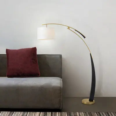 Art Designer Study Curved Floor Lamp — alternate product view 2