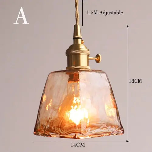 Modern Brass Glass Pendant Lights — alternate product view 10
