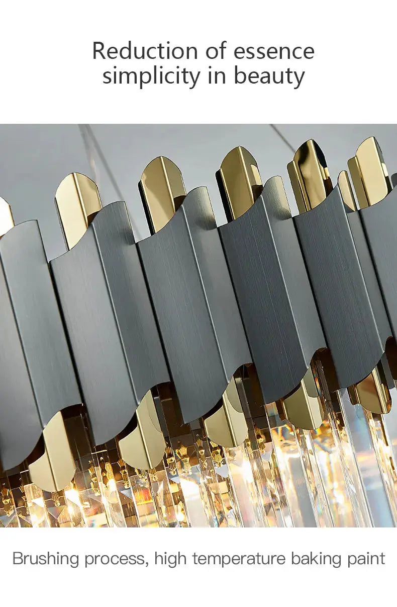 New Modern Crystal Luxury Pendant Chandelier — alternate product view 14
