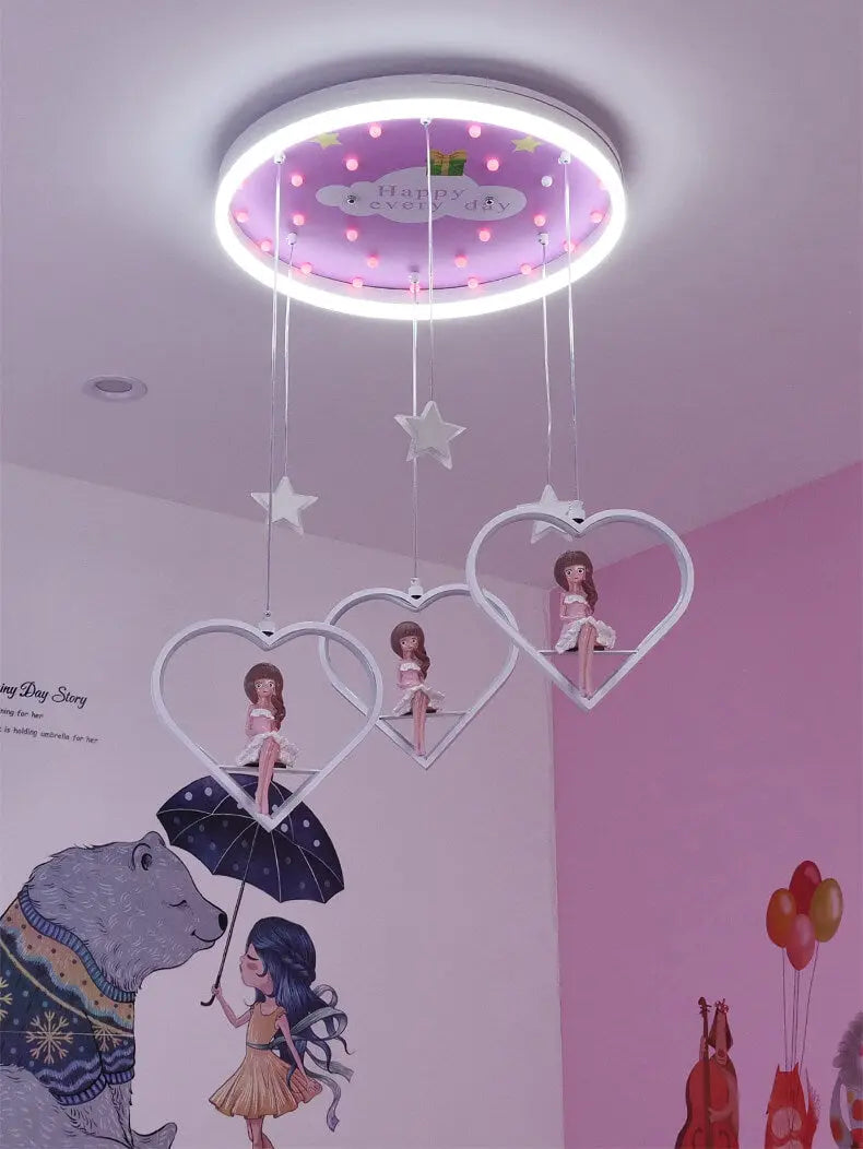 Girl Bedroom Decor Led Chandelier — alternate product view 2