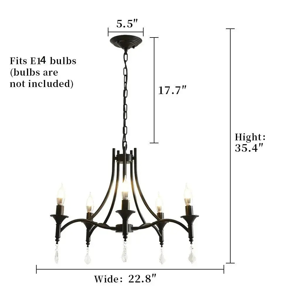 5 Light Boulevard Designer Chandelier — alternate product view 7
