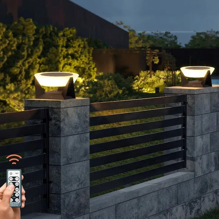 Solar LED Fence Gate Pillar Head Lamp Outdoor — alternate product view 4