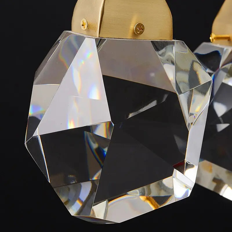 Luxury Long Diamond Crystal Ball Chandelier — alternate product view 4