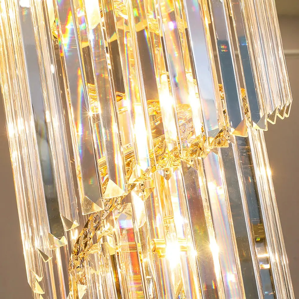 Long Black Crystal Loft Chandelier — alternate product view 4