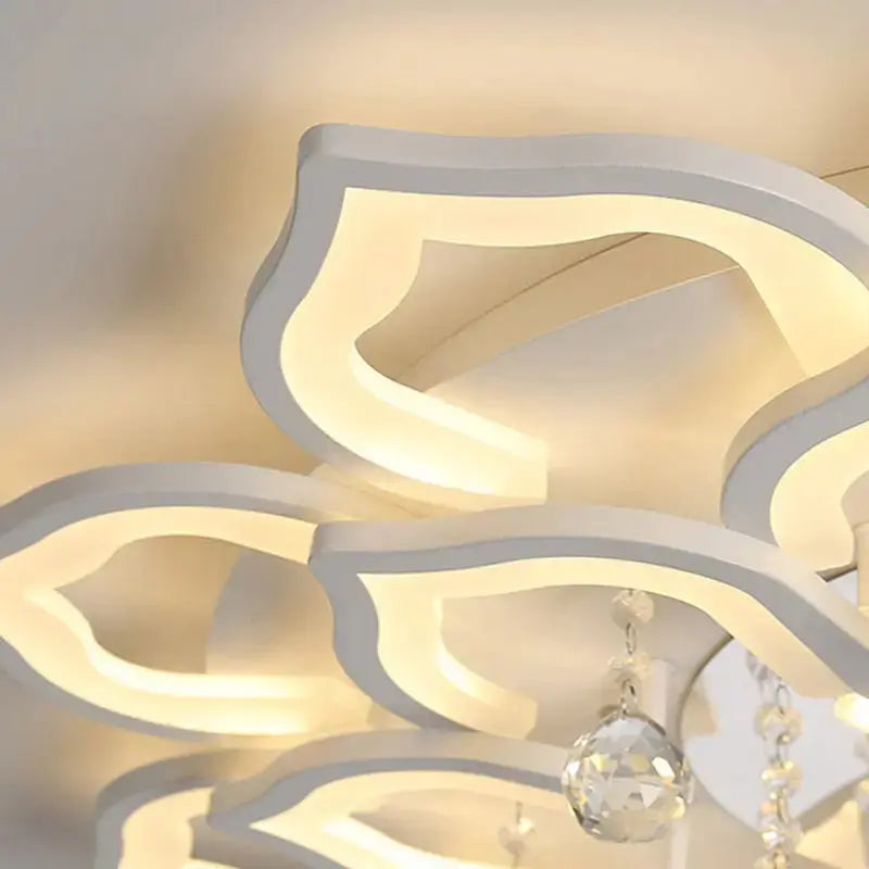 Modern Crystal Ceiling Chandelier — alternate product view 4