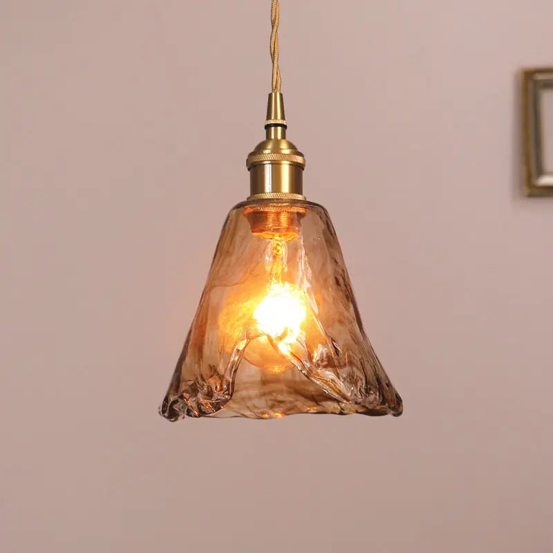 Modern Brass Glass Pendant Lights — alternate product view 4