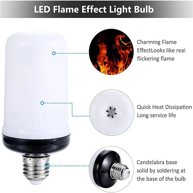 LED Flame Bulb Fire — alternate product view 10