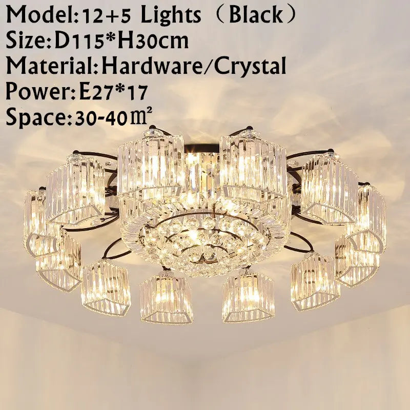 Modern Ceiling Circle Chandelier — alternate product view 8