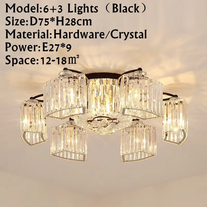 Modern Ceiling Circle Chandelier — alternate product view 12