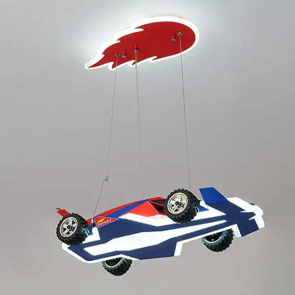 Kids Bedroom Decorative Race Car Chandelier — alternate product view 7