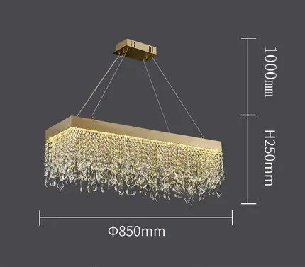 Luxury Crystal Hanging Light Round Chandelier — alternate product view 9