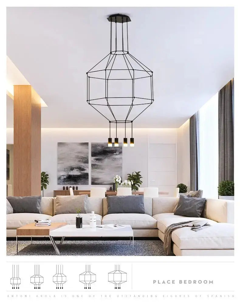 Postmodern Long Chandelier — alternate product view 12
