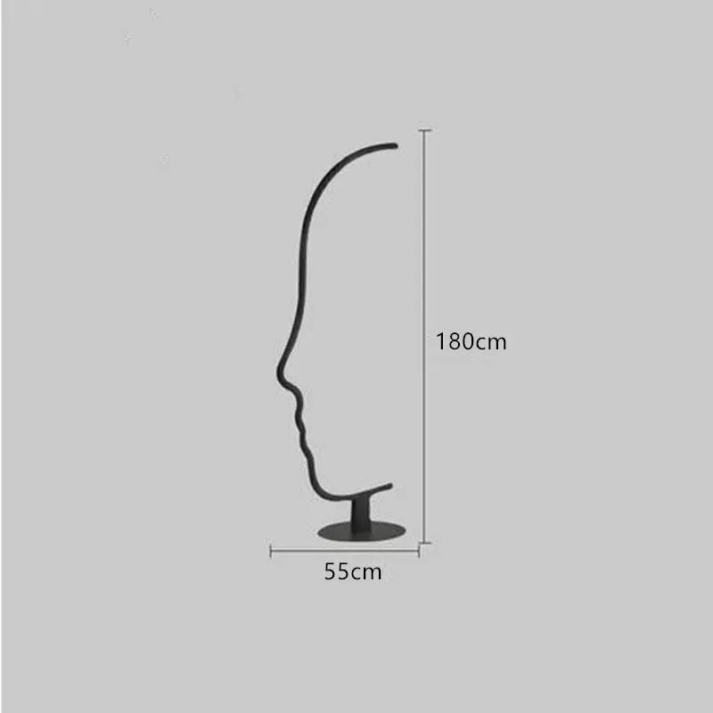 Creative Personality Face Art Vertical Floor Lamp — alternate product view 8
