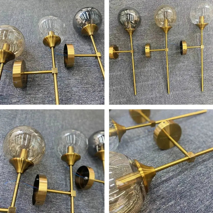 Modern Golden Sconces Round Wall Lamp — alternate product view 3
