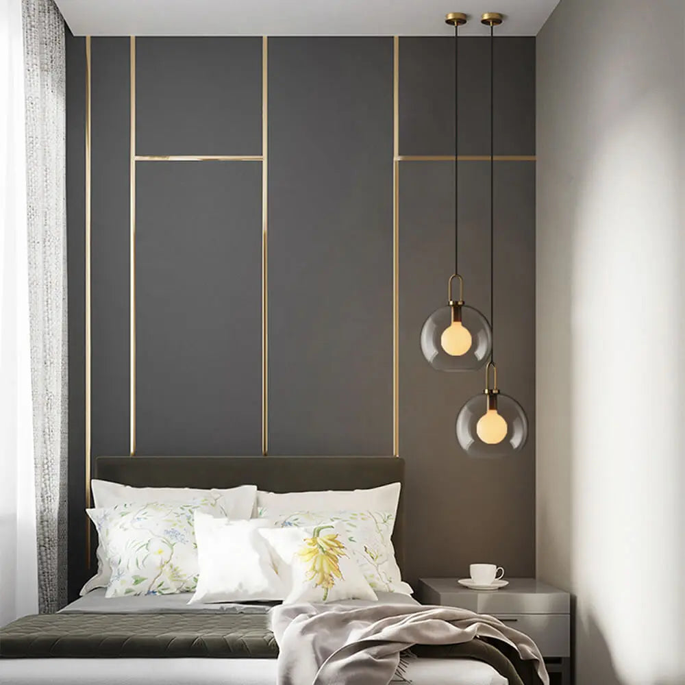 Glass Ball Modern Single Pendant Lights — alternate product view 13