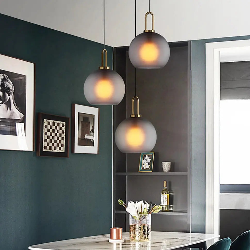Glass Ball Modern Single Pendant Lights — alternate product view 10