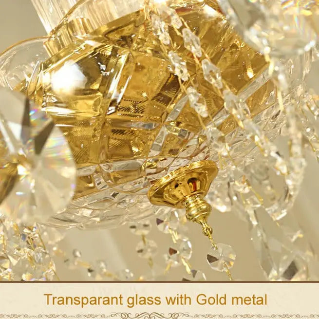 Gold Crystal Chandelier — alternate product view 6