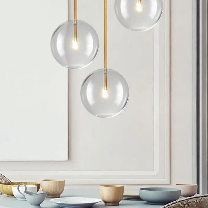 Clear Glass Bulb Pendant Chandelier — alternate product view 2