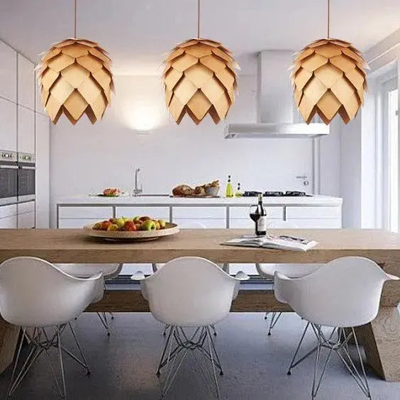 Modern DIY Wooden Pendant Lamp — alternate product view 2