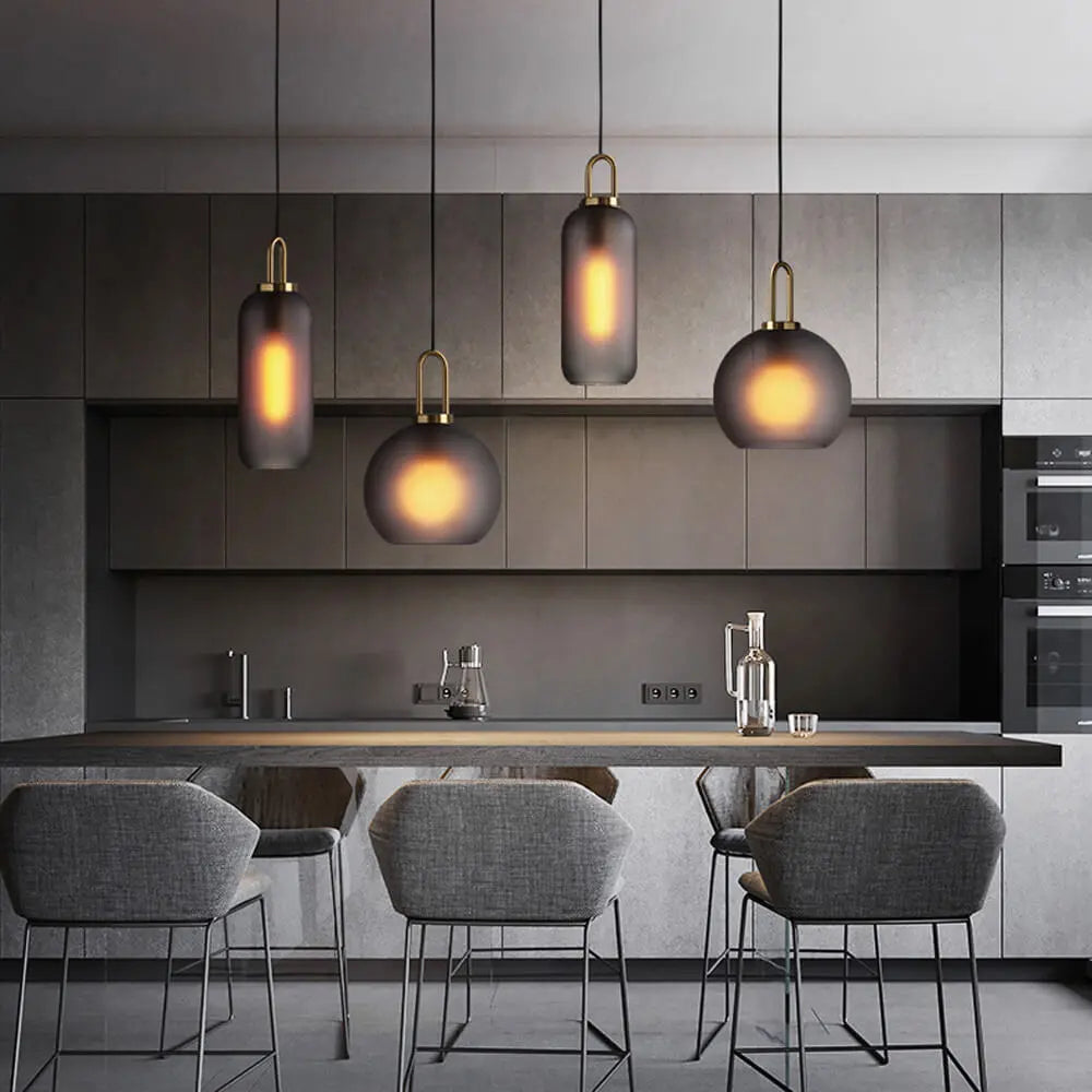 Glass Ball Modern Single Pendant Lights — alternate product view 17